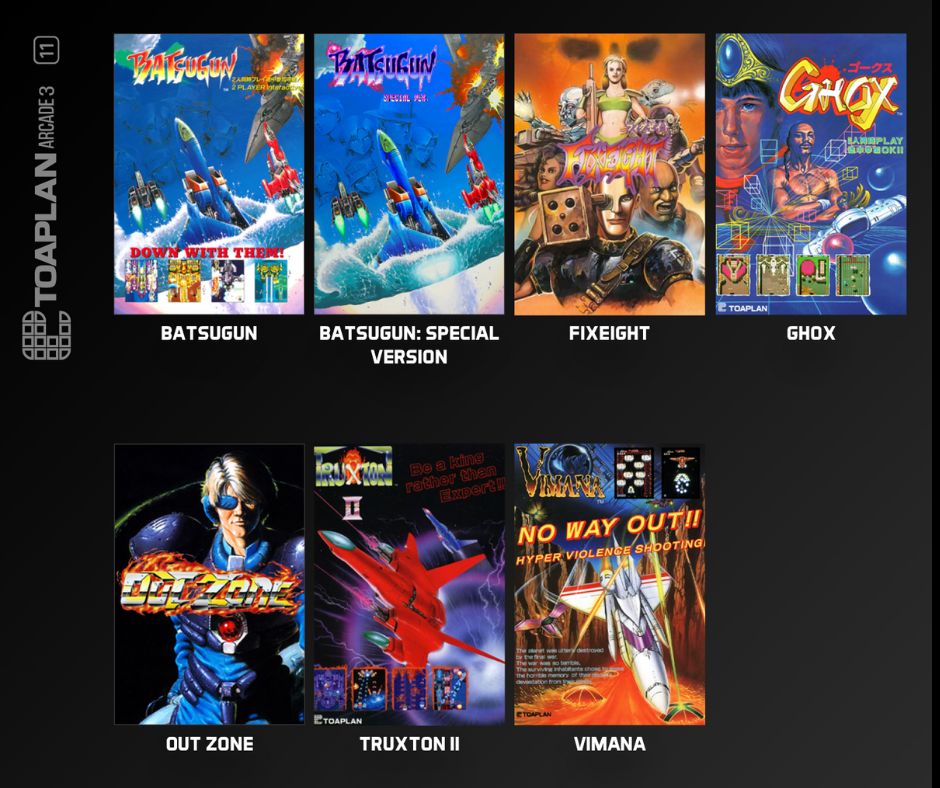 Toaplan Arcade Collection 3 - Evercade Cartridge