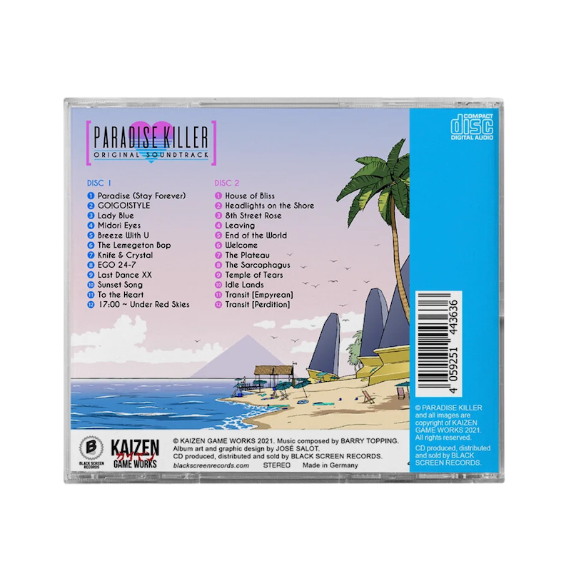 Paradise Killer Original Soundtrack CD