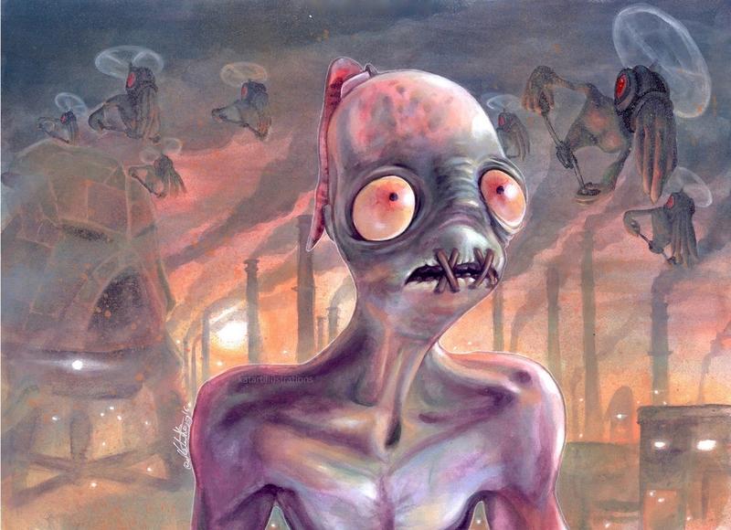 Abe's Oddysee A3 Art Print