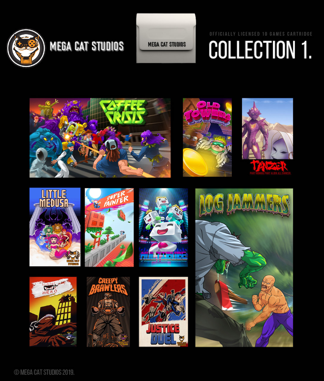 Mega Cat Studios Collection 1 - Evercade Cartridge