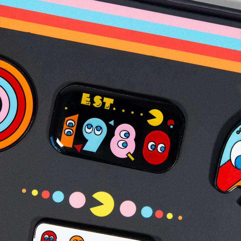 Official Pac-Man 40th Anniversary 9 Pin Badge Set