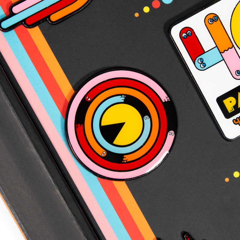 Official Pac-Man 40th Anniversary 9 Pin Badge Set