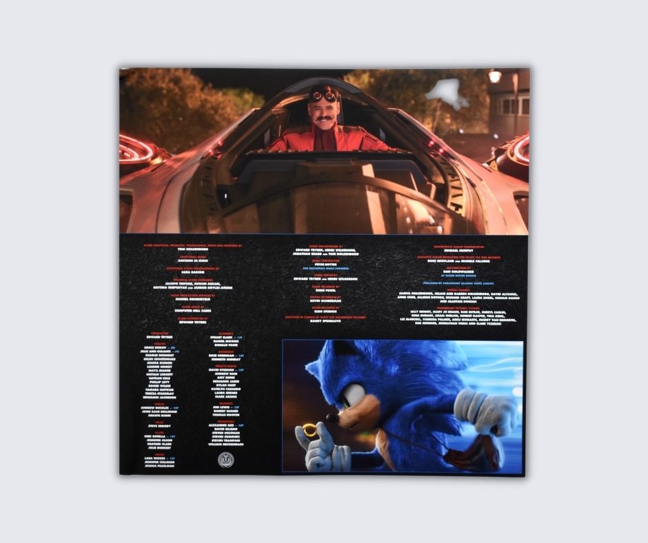 Sonic The Hedgehog Music from the Motion Picture Vinyl Soundtrack